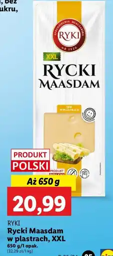 Lidl Ser rycki maasdam Ryki oferta