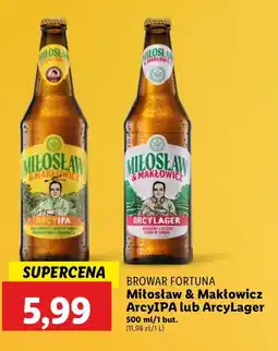 Lidl Piwo Miłosław & Makłowicz Arcyipa oferta
