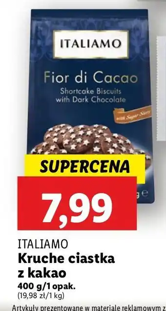 Lidl Ciastka kruche z kakao Italiamo oferta