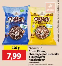 Lidl Płatki poduszeczki bananowe Crownfield oferta