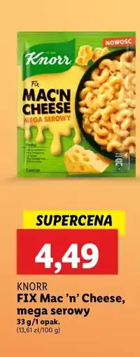 Lidl Mac'n cheese Knorr Fix oferta
