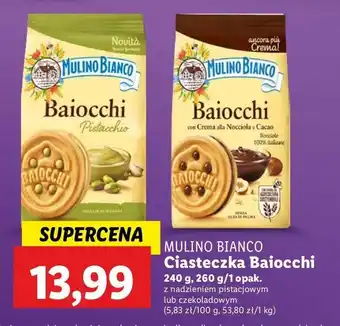 Lidl Ciastka baiocchi pistacjowe Mulino Bianco oferta