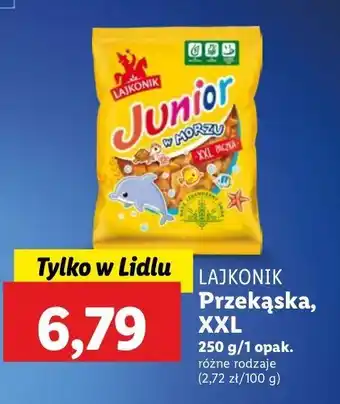 Lidl Krakersy Lajkonik Junior W Morzu oferta