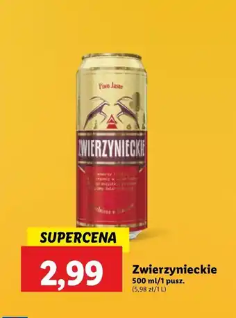 Lidl Piwo Zwierzynieckie oferta