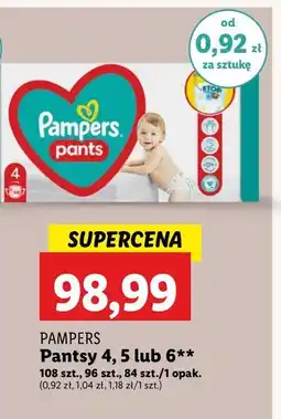 Lidl Pieluchomajtki 5 junior Pampers Pants oferta