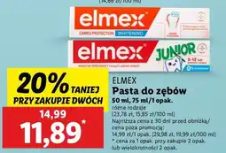 Lidl Pasta do zębów dla dzieci w wieku 6-12 lat Elmex Junior oferta