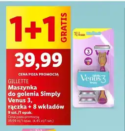 Maszynka do golenia + 8 wkładów Gillette Simply Venus 3