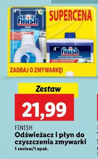 Lidl Zestaw odświeżacz do zmywarki + płyn czyszczenia 250 ml Finish Professional oferta