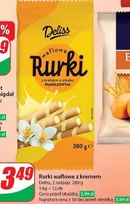 Dino Rurki waflowe waniliowe Deliss oferta
