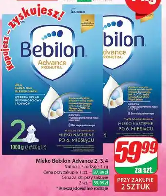 Dino Mleko 4 Bebilon Advance oferta