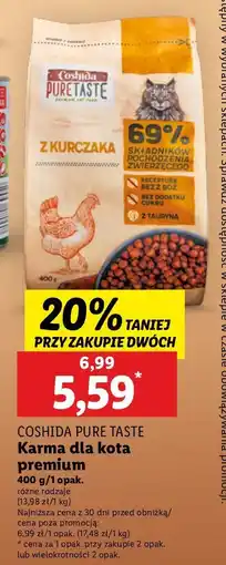 Lidl Karma dla kota z kurczakiem Coshida Pure Taste oferta