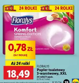 Lidl Papier toaletowy spring edition Floralys oferta