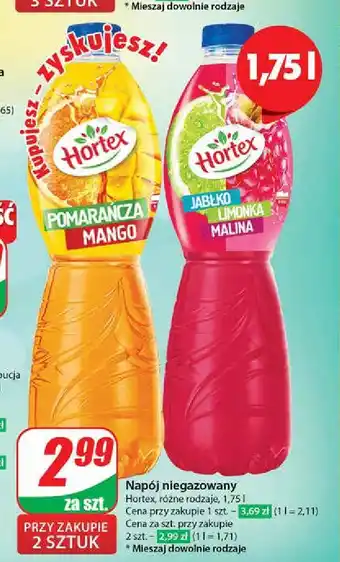 Dino Napój jabłko-malina-limonka Hortex oferta