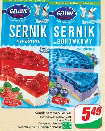 Dino Sernik borówkowy na zimno Gellwe oferta