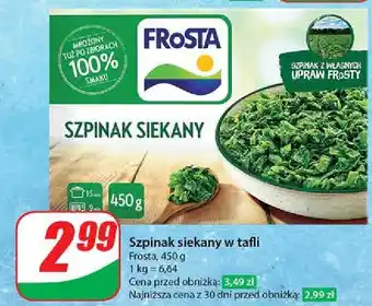 Dino Szpinak siekany bez przypraw Frosta oferta