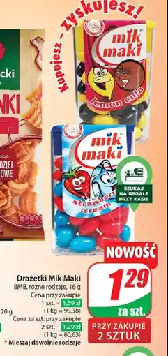 Dino Draże strawberry cream Mik maki oferta
