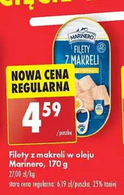 Biedronka Filet z makreli w oleju roślinnym Marinero oferta
