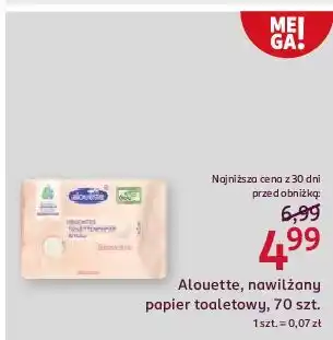 Rossmann Papier toaletowy nawilżany sensitive Alouette oferta