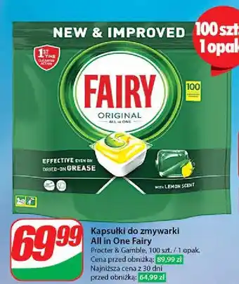 Dino Tabletki do zmywarki lemon Fairy All In 1 oferta