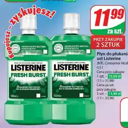 Dino Płyn do płukania ust Listerine Fresh Burst oferta