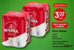 Żabka Piwo Warka oferta