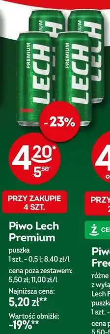 Żabka Piwo Lech Premium oferta