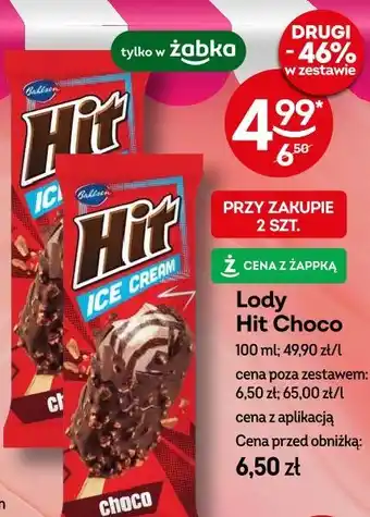 Żabka Lody Hit Choco oferta