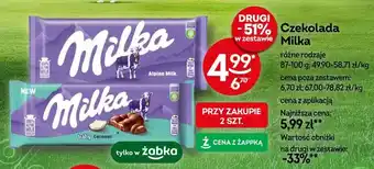 Żabka Czekolada Milka oferta