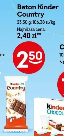Żabka Baton Kinder Country oferta