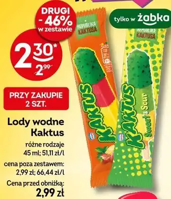 Żabka Lody wodne Kaktus oferta