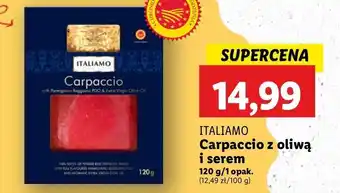 Lidl Carpaccio z oliwą i serem Italiamo oferta