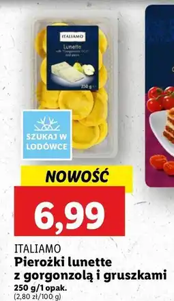 Lidl Pierożki lunette z gorgonzolą i gruszkami Italiamo oferta
