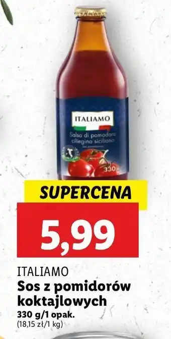 Lidl Sos z pomidorów koktajlowych Italiamo oferta