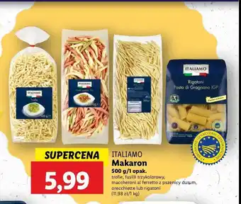 Lidl Makaron rigatoni Italiamo oferta