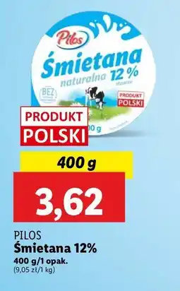 Lidl Śmietana 12 % Pilos oferta