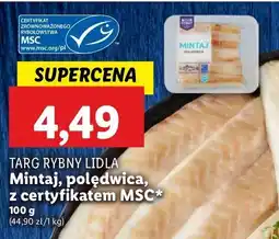 Lidl Mintaj polędwica Rybny targ lidla oferta