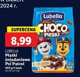 Lidl Płatki choco pieski Lubella mlekołaki oferta