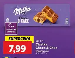 Lidl Ciastka z czekoladą Milka cake & choc oferta