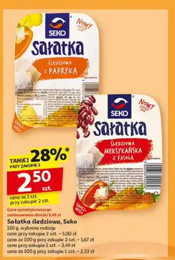 Auchan Sałatka śledziowa meksykańska z fasolą Seko oferta