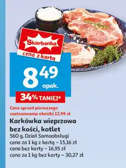 Auchan Karkówka wieprzowa bez kości kotlety Auchan oferta