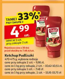 Auchan Ketchup łagodny premium Pudliszki oferta