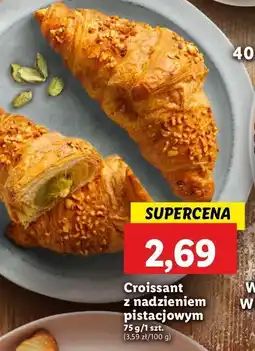 Lidl Croissant z nadzieniem pistacjowym oferta