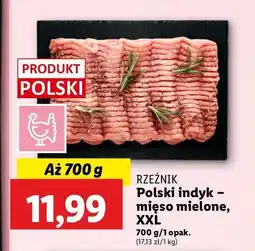 Lidl Mięso mielone z indyka Rzeźnik codzienna dostawa oferta