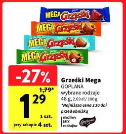 Intermarche Wafelek orzechowy w czekoladzie mlecznej Grześki mega oferta