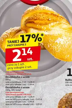 Auchan Drożdżówka z serem oferta