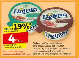 Auchan Margaryna do smarowania z masłem i szczyptą soli Delma extra z masłem i szczyptą soli oferta