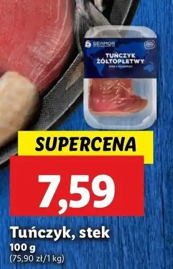 Lidl Tuńczyk żółtopłetwy stek SEAMOR oferta