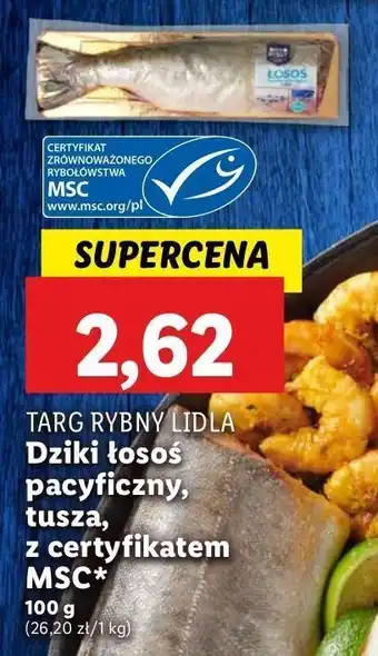 Lidl Łosoś pacyficzny tusza Rybny targ lidla oferta