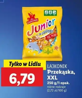 Lidl Krakersy Lajkonik junior w morzu oferta