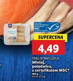 Lidl Mintaj polędwica Rybny targ lidla oferta